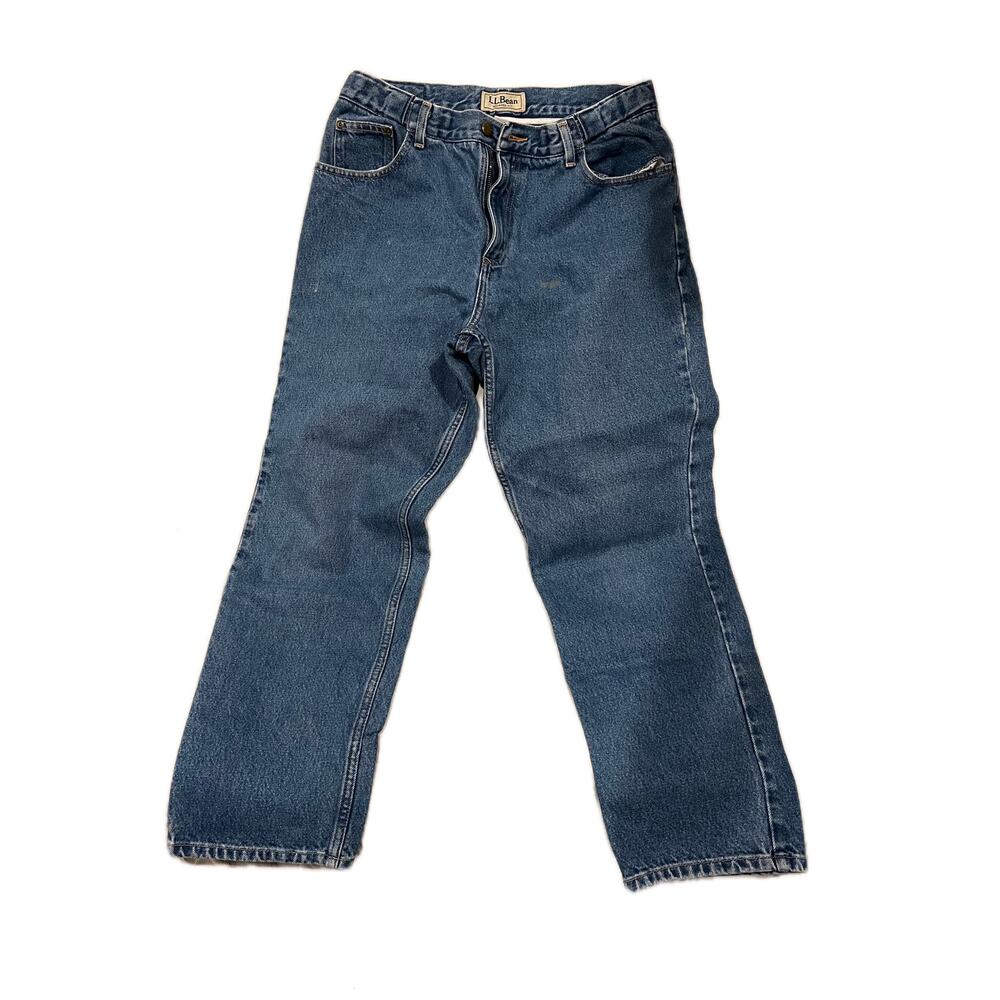 L.L. Bean Relaxed Fit Jeans Womans 14 Reg